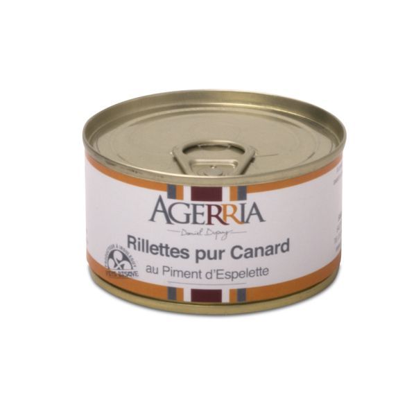 Rillettes pur Canard au Piment d'Espelette 125g