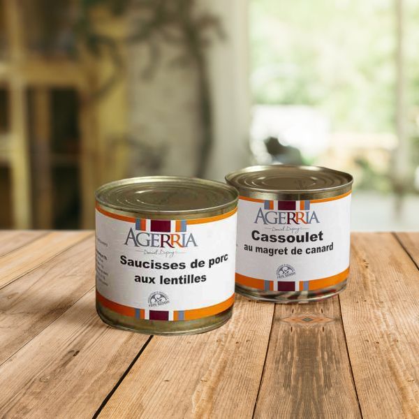 Pack Découverte Cassoulet + Saucisses lentilles 400g