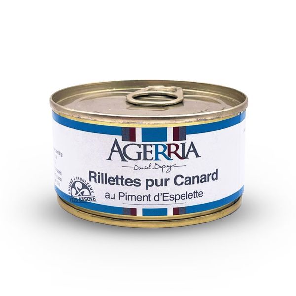 Rillettes pur Canard au Piment d'Espelette - 125g