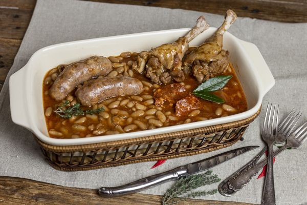 Cassoulet de Canard a la  Basquaise