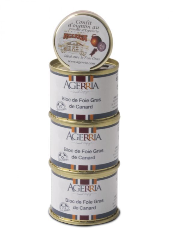 Lot Amatxi Piment - Bloc de Foie Gras Entier avec morceaux