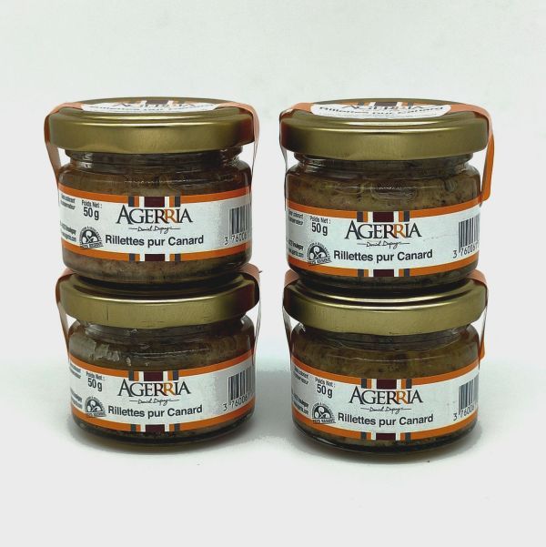 Lot 4 verrines Rillettes pur canard Lot 4 verrines Rillettes pur canard