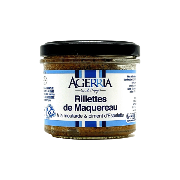 Rillettes de maquereau à la moutarde et au piment d'Espelette Rillettes de maquereau à la moutarde et au piment d'Espelette