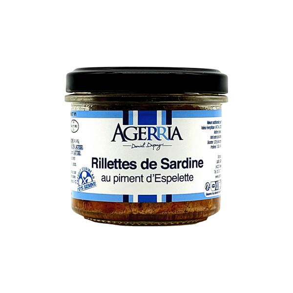 Rillettes de sardine au piment d'Espelette