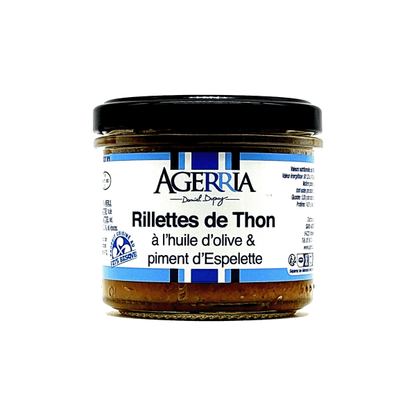 Rillettes de thon à l'huile d'olive et au piment d'Espelette Rillettes de thon à l'huile d'olive et au piment d'Espelette