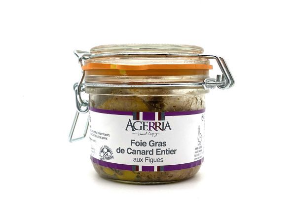 Foie gras de canard entier aux figues Foie gras de canard entier aux figues